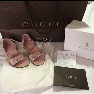 Selling Gucci Powder Pink girl sandals